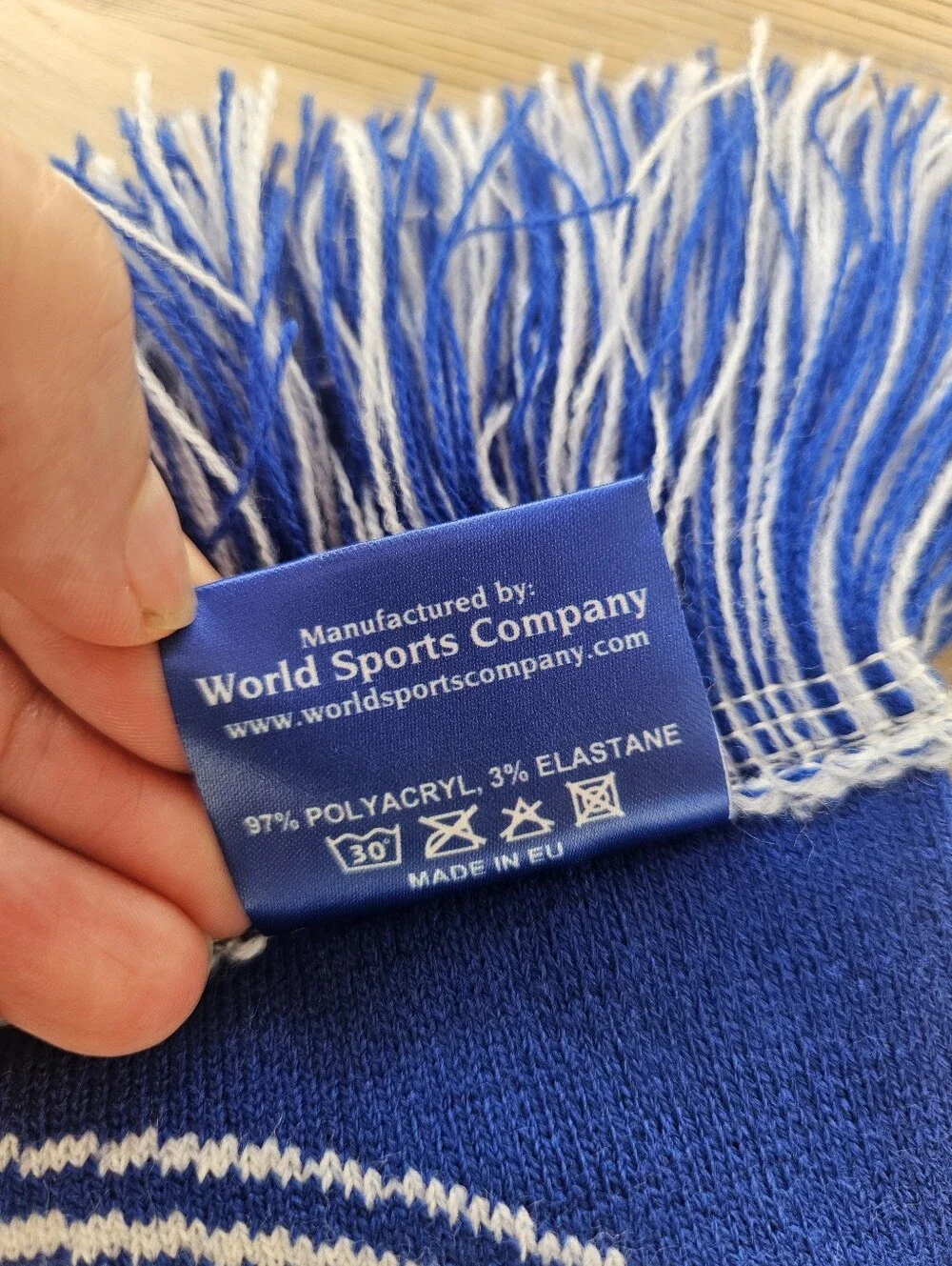 Blue & White Supporter Scarf